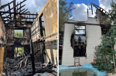 В Екатеринбурге сгорел дом семьи художников: они потеряли коллекцию картины и все вещи