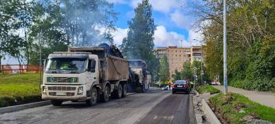 Ремонт дорог дошел до отдаленного микрорайона Петрозаводска