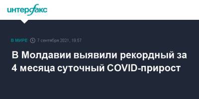 В Молдавии выявили рекордный за 4 месяца суточный COVID-прирост