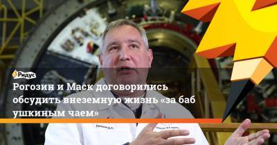 Рогозин иМаск договорились обсудить внеземную жизнь «забабушкиным чаем»