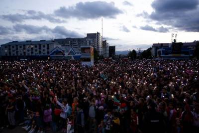 День города в Южно-Сахалинске: песни Панайотова и фейерверк повсюду