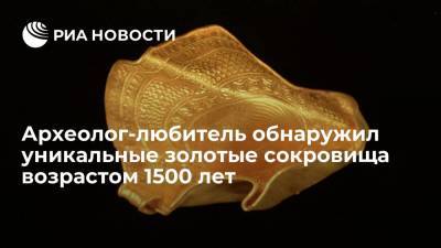Археолог-любитель обнаружил уникальные золотые сокровища возрастом 1500 лет