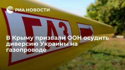 Первый вице-спикер Крыма Ефим Фикс призвал ООН осудить диверсию Украины на газопроводе