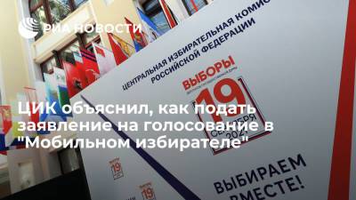 Россияне могут подать заявление на голосование через "Мобильный избиратель" в избиркомы