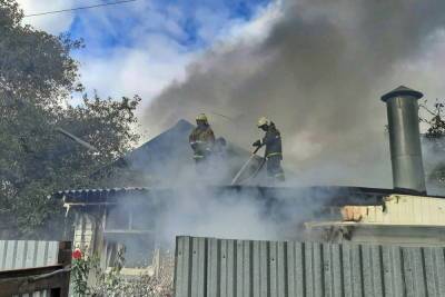 В Новосельцах пожарные боролись с огнем в жилом доме