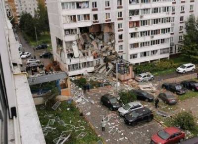 Очевидцы засняли последствия взрыва многоэтажного дома в Подмосковье