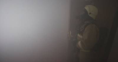В Калининграде при пожаре в девятиэтажке пострадал человек