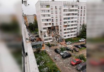 Три этажа обрушились при взрыве газа в жилом доме в Подмосковье