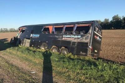 Несколько студентов пострадали в ДТП с автобусом на Кубани