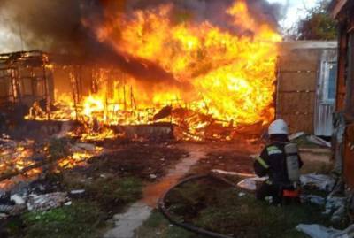 В Одесской области горела база отдыха, эвакуировали 25 человек