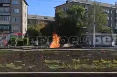 В Магнитогорске при демонтаже газовой трубы произошел пожар
