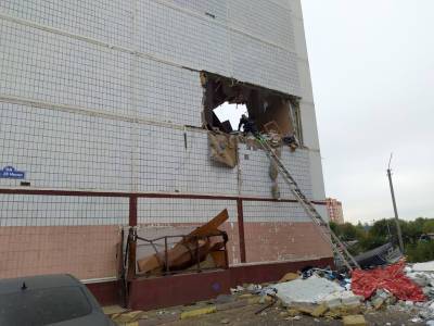 Момент спасения девочки из разрушенной квартиры в Ногинске попал на видео