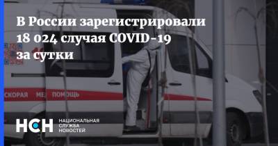 В России зарегистрировали 18 024 случая COVID-19 за сутки