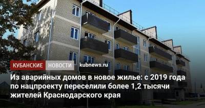 Из аварийных домов в новое жилье: с 2019 года по нацпроекту переселили более 1,2 тысячи жителей Краснодарского края