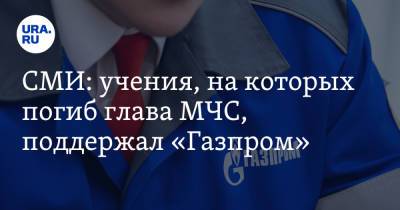 СМИ: учения, на которых погиб глава МЧС, поддержал «Газпром»