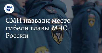 СМИ назвали место гибели главы МЧС России