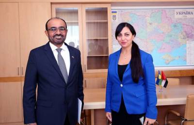 Заместитель министра МВД провела встречу с послом ОАЭ в Украине