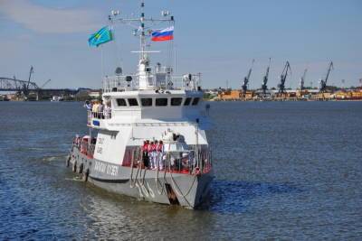 В Астрахань прибыл пограничный корабль из Казахстана