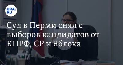 Суд в Перми снял с выборов кандидатов от КПРФ, СР и Яблока