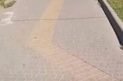 В Одессе тонко поиздевались над незрячими пешеходами (видео)