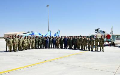 Военный атташе Азербайджана встретился с личным составом, участвующим в учениях «Сокол ТурАз – 2021» (ФОТО)
