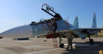 Для охраны воздушных границ Союзного государства: РФ перебросила Су-30СМ в Беларусь (фото)