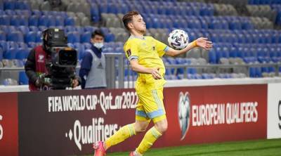 Хавбек сборной Казахстана Валиуллин, забивший два гола Украине, провалил допинг-тест — журналист