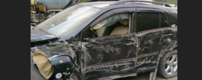 В Новосибирске пострадал водитель Lexus, врезавшийся в столб на Бердском шоссе