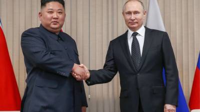 Путин поздравил Ким Чен Ына с 73-летием основания КНДР