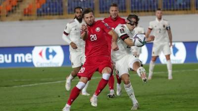 Сборная Беларуси минимально проиграла команде Бельгии в матче отбора на ЧМ