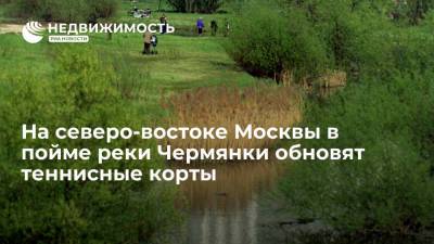 На северо-востоке Москвы в пойме реки Чермянки обновят теннисные корты