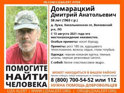 В Волховском районе без вести пропал 58-летний мужчина