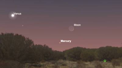 Меркурий вплотную приблизился к Луне