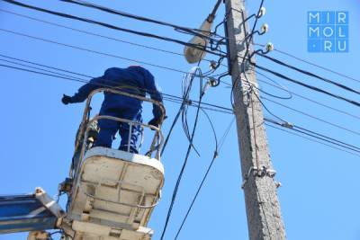 В поселке Новый Хушет заменили линии электропередач протяженностью 750 метров