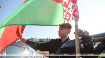 ФОТОФАКТ: Автопробег "Символ единства" прибыл в Шкловский район
