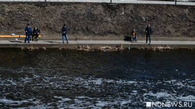 В центре Екатеринбурга река поменяла цвет (ФОТО)