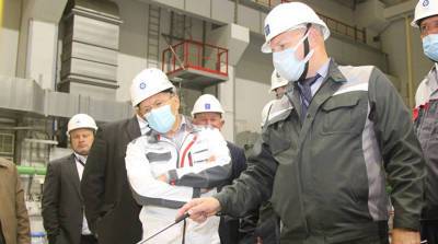Глава "Росатома" посетил стройплощадку второго энергоблока БелАЭС
