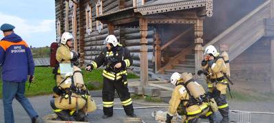Задымление в Преображенской церкви: спасатели в Кижах ликвидировали условный пожар