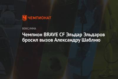 Чемпион BRAVE CF Эльдар Эльдаров бросил вызов Александру Шаблию