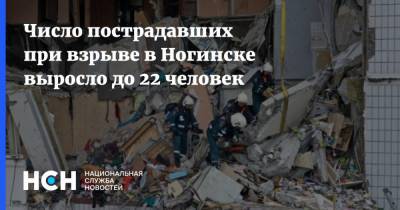 Число пострадавших при взрыве в Ногинске выросло до 22 человек
