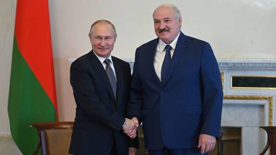 Пресс-конференция Путина и Лукашенко