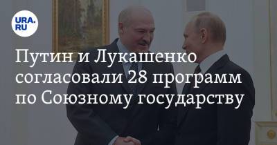 Путин и Лукашенко согласовали 28 программ по Союзному государству