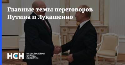 Главные темы переговоров Путина и Лукашенко