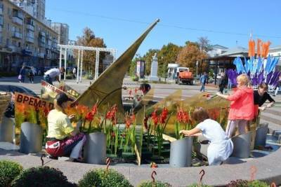 Композицию «Солнечные часы» в Белгороде украсят цветами