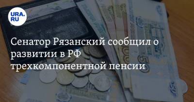Сенатор Рязанский сообщил о развитии в РФ трехкомпонентной пенсии