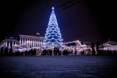 Воронежцы поделились фотографиями центра города в Новогоднюю ночь