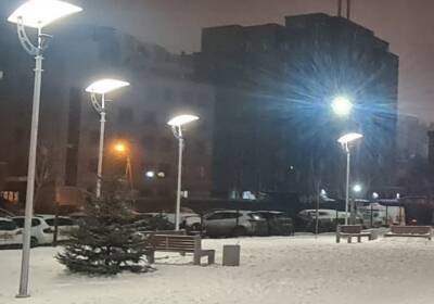В сквере «Мирный» в Воронеже появилось наружное освещение для круглосуточных занятий и прогулок