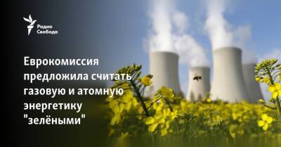 Правительство ЕС предложило считать газовую и атомную энергетику "зелёными"
