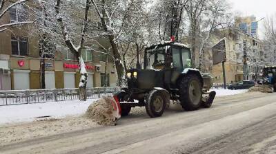 В Воронеже коммунальщикам предстоит бороться с последствиями снегопада ночью
