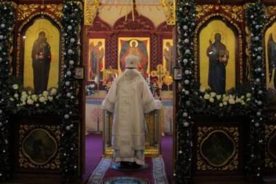 Митрополит Артемий в дни святок совершил Божественную литургию в хабаровском соборе